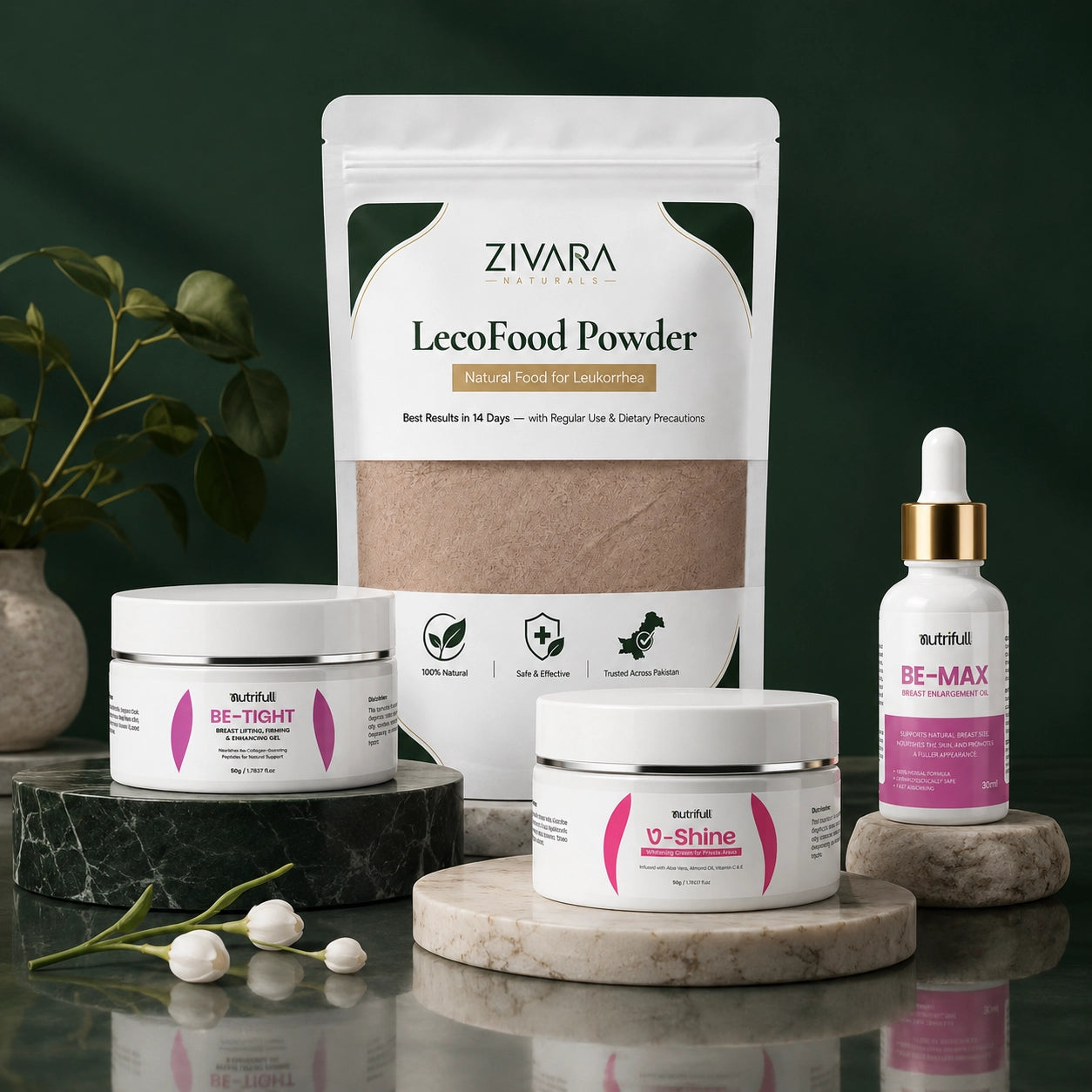 Zivara Naturals products
