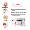 V-SHINE intimate whitening cream for women to fade dark spots and pigmentation on private areas, underarms, knees, and elbows — view 2